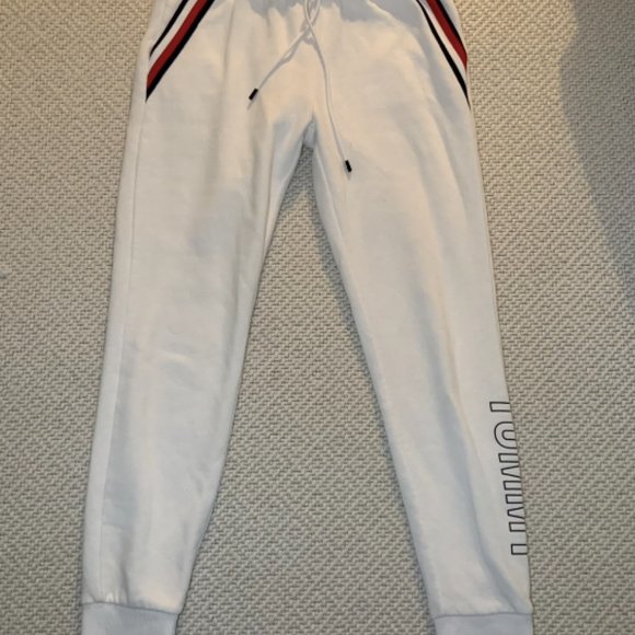 White Tommy Hilfigure Sweatpants - Picture 2 of 4